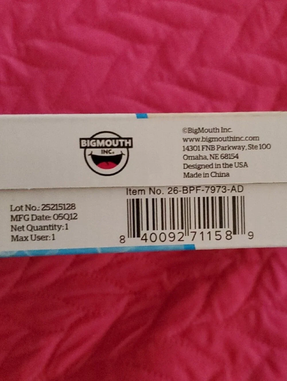 BigMouth Pink Inflatable Meat Stick Pool Noodle